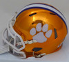 Brian Dawkins Autographed Clemson Tigers Orange Chrome Speed Mini Helmet (Smudged) Beckett BAS #Q01964