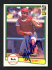 Mike O'Berry Autographed 1982 Donruss Card #538 Cincinnati Reds SKU # 158525