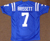 Indianapolis Colts Jacoby Brissett Autographed Blue Jersey Beckett BAS Stock #159163