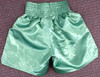 Floyd Mayweather Jr. Autographed Green Boxing Trunks "TMT" Beckett BAS Stock #159663