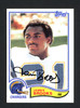 James Brooks Autographed 1982 Topps Rookie Card #226 San Diego Chargers SKU #160351