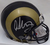 Todd Gurley Autographed Los Angeles Rams Mini Helmet Beckett (Smudged) BAS #J87544