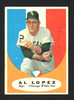 Al Lopez Autographed 1961 Topps Card #132 Chicago White Sox SKU #161739