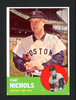 Chet Nichols Autographed 1963 Topps Card #307 Boston Red Sox "Best Wishes" SKU #162323