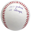 Woodie Held Autographed Official MLB Baseball New York Yankees "1957 AL Champs" Beckett BAS #S75336