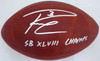 Russell Wilson Autographed Limited Edition Super Bowl Leather Football Seattle Seahawks "SB XLVIII Champs" RW Holo Stock #162974