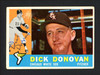 Dick Donovan Autographed 1960 Topps Card #199 Chicago White Sox SKU #164304