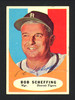 Bob Scheffing Autographed 1961 Topps Card #223 Detroit Tigers SKU #164323