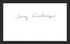 Terry Dischinger Autographed 3x5 Index Card Detroit Pistons SKU #165014