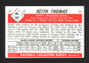 Keith "Kite" Thomas Autographed 1983 CCC 1953 Bowman Reprint Card #62 Philadelphia A's SKU #165632