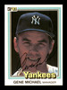 Gene Michael Autographed 1981 Donruss Card #500 New York Yankees SKU #166454