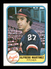 Alfredo "Fred" Martinez Autographed 1981 Fleer Card #288 California Angels SKU #166495