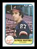 Alfredo "Fred" Martinez Autographed 1981 Fleer Card #288 California Angels SKU #166496