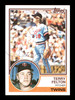 Terry Felton Autographed 1983 Topps Card #181 Minnesota Twins SKU #166721