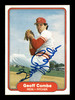 Geoff Combe Autographed 1982 Fleer Rookie Card #62 Cincinnati Reds SKU #166748