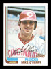 Mike O'Berry Autographed 1982 Topps Card #562 Cincinnati Reds SKU #166769