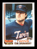 Tom Brunansky Autographed 1982 Topps Rookie Card #13T Minnesota Twins SKU #166793