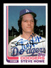 Steve Howe Autographed 1982 Topps Card #14 Los Angeles Dodgers SKU #166795