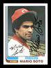 Mario Soto Autographed 1982 Topps Card #63 Cincinnati Reds SKU #166802