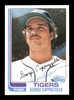 George Cappuzzello Autographed 1982 Topps Card #137 Detroit Tigers SKU #166809