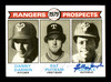 Pat Putnam & Billy Sample Autographed 1979 Topps Rookie Card #713 Texas Rangers SKU #167876