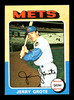 Jerry Grote Autographed 1975 Topps Card #158 New York Mets SKU #168384