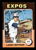 Larry Biittner Autographed 1975 Topps Card #543 Montreal Expos SKU #168497