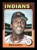 Rico Carty Autographed 1975 Topps Card #655 Cleveland Indians SKU #168550