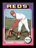 Darrel Chaney Autographed 1975 Topps Mini Card #581 Cincinnati Reds SKU #168673