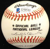 Willard Marshall Autographed Official NL Baseball Cincinnati Reds, Boston Braves "Best Wishes" Beckett BAS #S78542