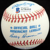 Mike Kreevich Autographed Official AL Baseball Chicago White Sox, Beckett BAS #S78444