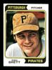 Ken Brett Autographed 1974 O-Pee-Chee Card #237 Pittsburgh Pirates SKU #169342