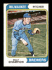 Billy Champion Autographed 1974 O-Pee-Chee Card #391 Milwaukee Brewers SKU #169357