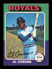 Al Cowens Autographed 1975 O-Pee-Chee Rookie Card #437 Kansas City Royals SKU #169400