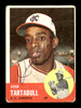 Jose Tartabull Autographed 1963 Topps Card #449 Kansas City A's SKU #170177