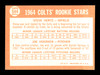 Steve Hertz Autographed 1964 Topps Rookie Card #544 Houston Colt .45's High Number SKU #170361