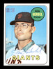 Ron Herbel Autographed 1969 Topps Card #251 San Francisco Giants SKU #171031