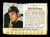 Bob Del Greco Autographed 1963 Post Cereal Card #91 Kansas City A's SKU #171455