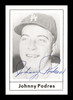 Johnny Podres Autographed 1978 Grand Slam Card #130 Brooklyn Dodgers SKU #171927