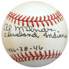 Al Milnar Autographed Official AL Baseball Cleveland Indians "Cleveland Indians 1936-38-46" Beckett BAS #S78744