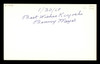 Benny Meyer Autographed 3x5 Index Card Brooklyn Dodgers "Best Wishes Kiyoshi" SKU #174057