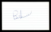 Bob Darnell Autographed 3x5 Index Card Brooklyn Dodgers SKU #174120
