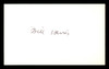 Bill Harris Autographed 3x5 Index Card Los Angeles Dodgers SKU #174156