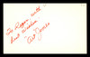 Art Jones Autographed 3x5 Index Card Brooklyn Dodgers "To Roger" SKU #174171