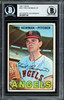 Fred Newman Autographed 1967 Topps Card #451 Los Angeles Angels Beckett BAS #12057148