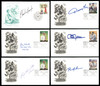 MLB Baseball Autographed First Day Covers Lot of 70 SKU #175959