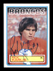 Rich Karlis Autographed 1983 Topps Rookie Card #264 Denver Broncos SKU #176060