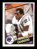 James Brooks Autographed 1984 Topps Card #176 San Diego Chargers SKU #176166