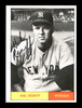 Hal Reniff Autographed 1986 1961 New York Yankees Renata Galasso Black & White Card #28 SKU #176212