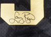 Boston Celtics Larry Bird Autographed Black Mitchell & Ness Gold Toile Swingman Jersey Size L Beckett BAS Stock #177715